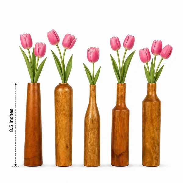 Wooden_Finish_Decorative_Vase_Set