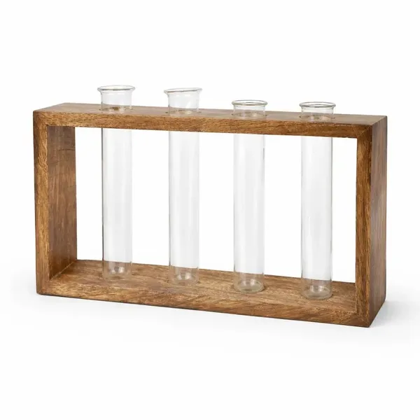 Mango_Wood_Minimalist_Glass_Tube_Flower_Vase