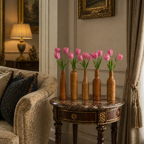 Wooden_Finish_Decorative_Vase_Set
