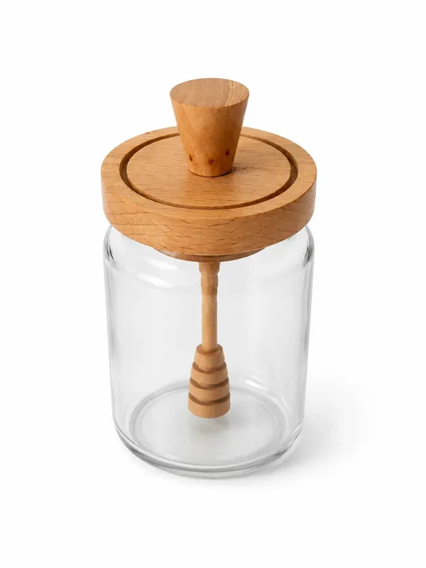 Glass_Natural_Wood_Honey_Jar_With_Dipper