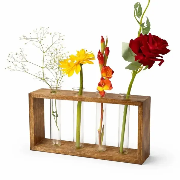 Mango_Wood_Minimalist_Glass_Tube_Flower_Vase