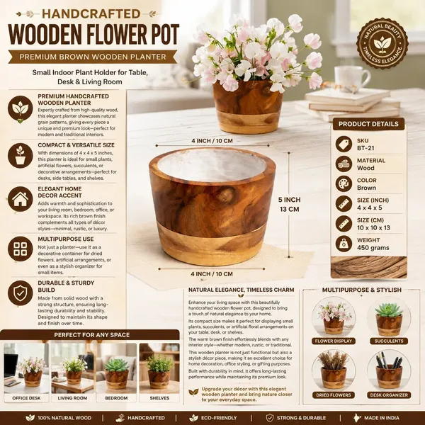 Brown_Rustic_Handcrafted_Wooden_Flower_Pot
