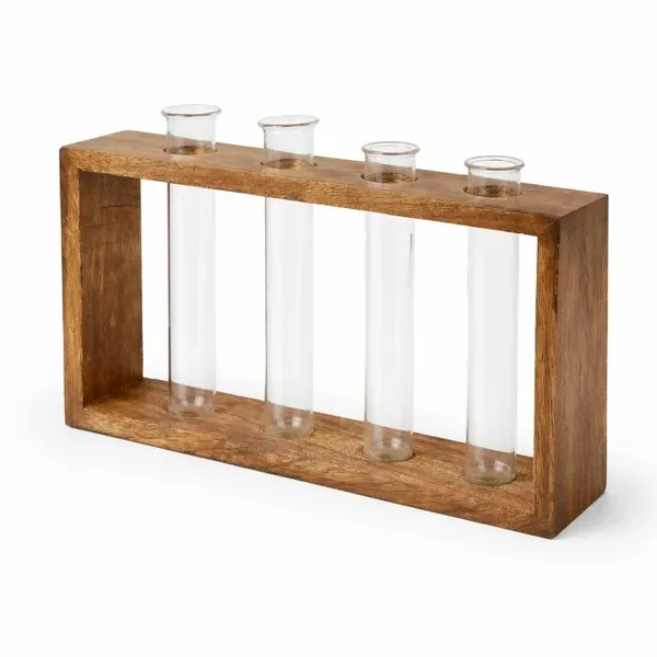 Mango_Wood_Minimalist_Glass_Tube_Flower_Vase