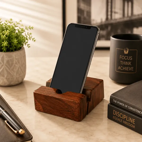Wooden_Desktop_Phone_Stand