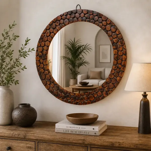 Wood_Rustic_Natural_Wood_Slice_Round_Mirror