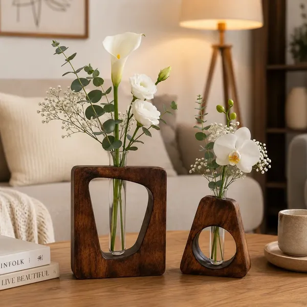 Wooden_Modern_Set_Of_2_Flower_Vases