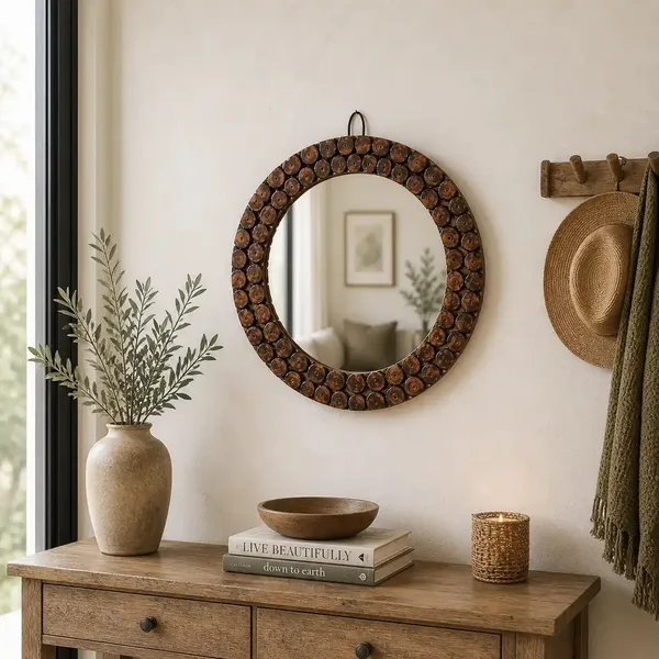 Wood_Rustic_Natural_Wood_Slice_Round_Mirror