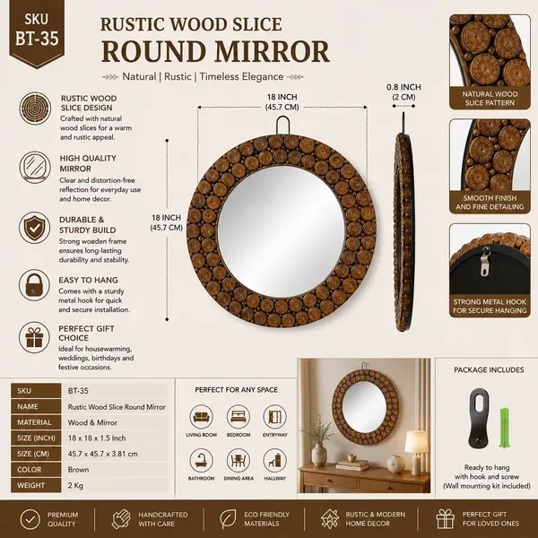 Wood_Rustic_Natural_Wood_Slice_Round_Mirror