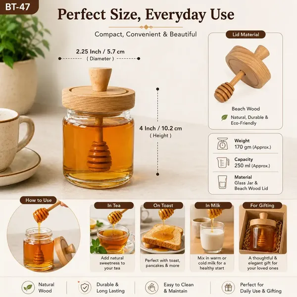 Glass_Wooden_Lid_Honey_Jar