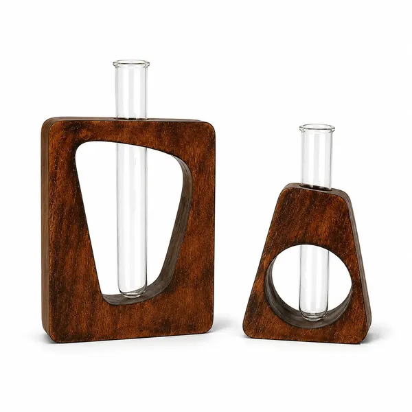 Wooden_Modern_Set_Of_2_Flower_Vases