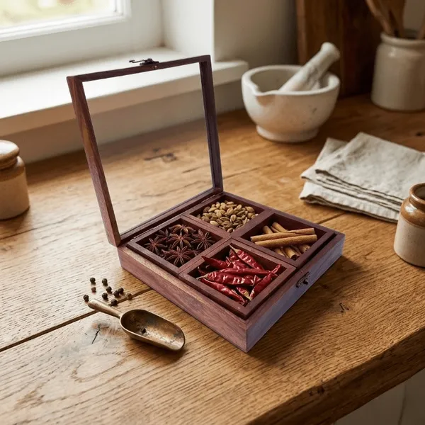Sheesham_Wood_Traditional_4_Compartment_Spice_Box