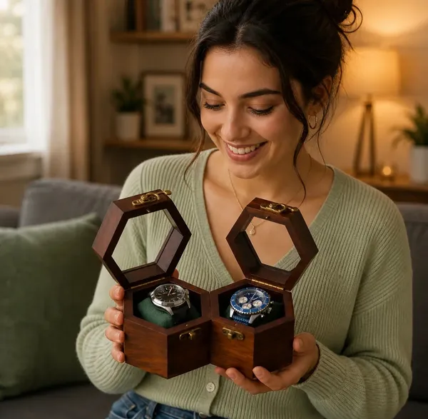Wooden_Hexagonal_Watch_Storage_Box_Set