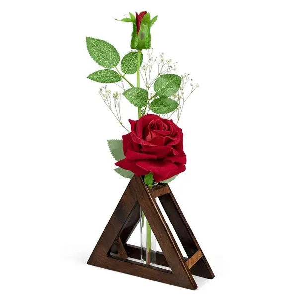 Wooden_Geometric_Triangular_Tabletop_Flower_Vase