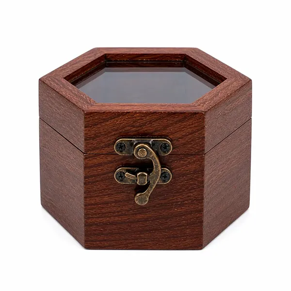 Brown_Rosewood_Glass_Top_Hexagonal_Watch_Box