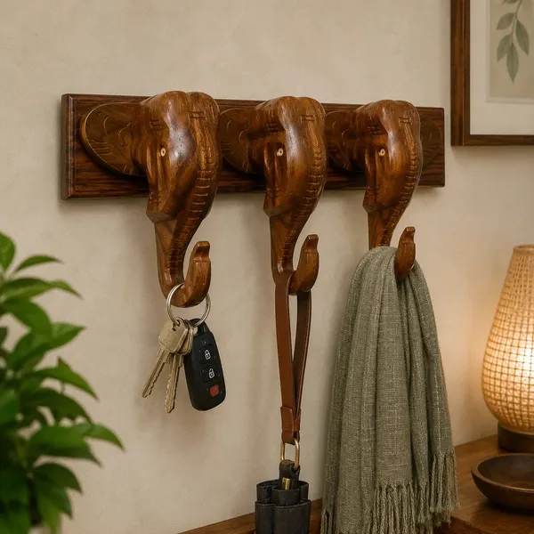 Wooden_Carved_Elephant_Wall_Mounted_Hook_Rack
