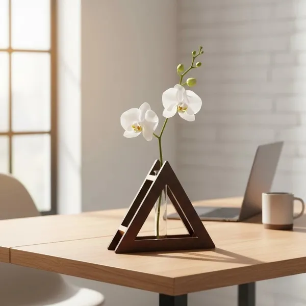 Wooden_Geometric_Triangular_Tabletop_Flower_Vase