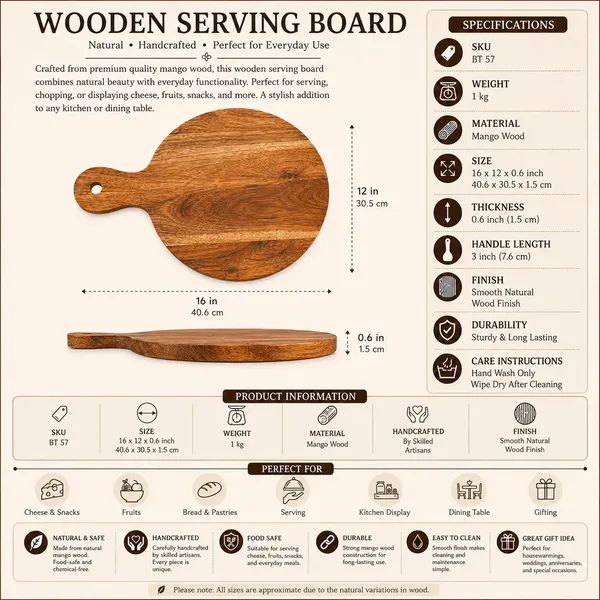 Mango_Wood_Natural_Finish_Round_Serving_Board