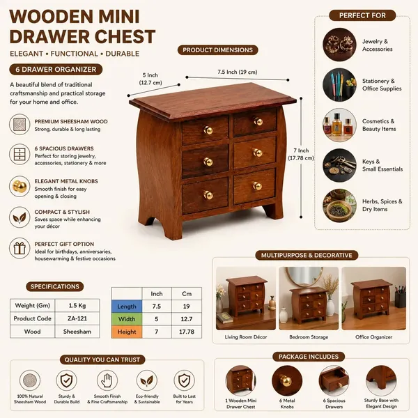 Sheesham_Wood_Traditional_6_Drawer_Storage_Chest