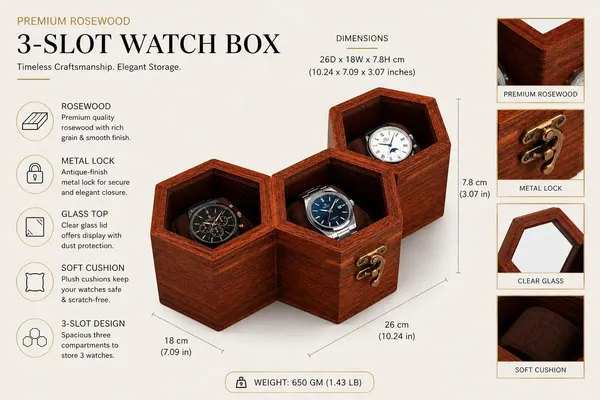 Wooden_Hexagonal_Watch_Storage_Box_Set
