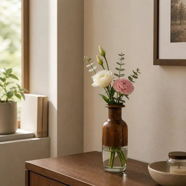 Wood_And_Glass_Decorative_Vase