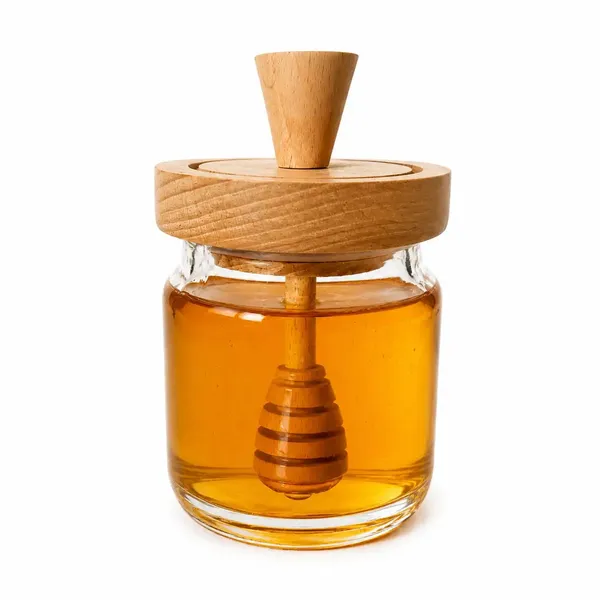 Glass_Wooden_Lid_Honey_Jar