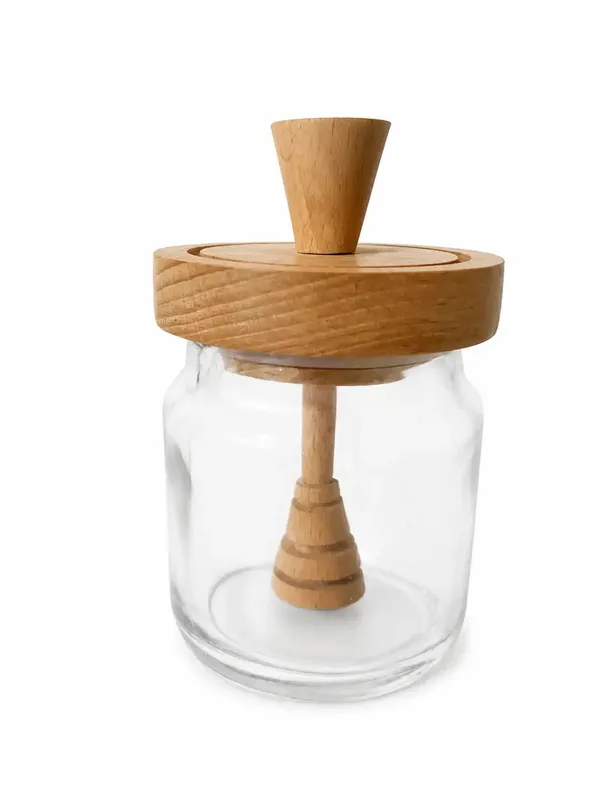 Glass_Wooden_Lid_Honey_Jar