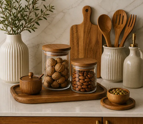 Glass_Modern_Clear_Storage_Jar_Set_With_Beach_Wood_Lids