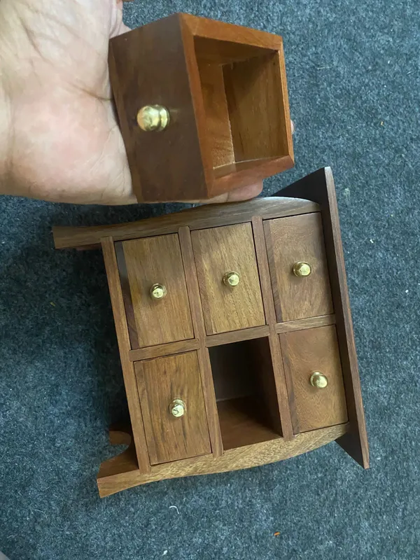 Wooden_Brown_Multi_Drawer_Storage_Cabinet