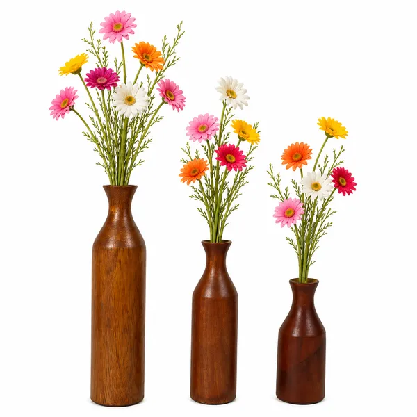 Sheesham_Wood_Rustic_Brown_Set_Of_3_Flower_Vases