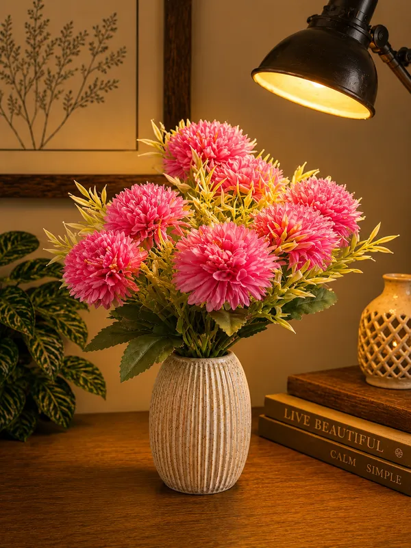 Plastic_Decor_Pink_Chrysanthemum_Artificial_Flower_Bouquet_Pack_Of_2