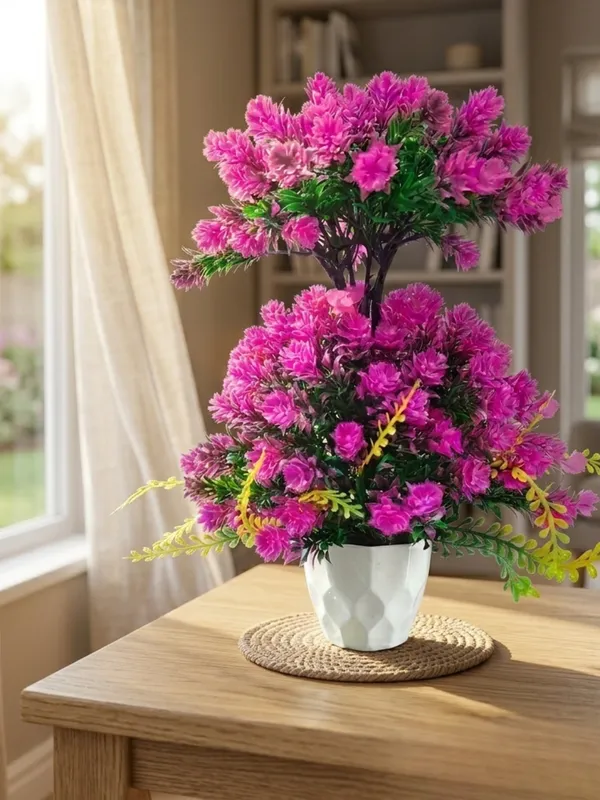 Plastic_Decor_Pink_Floral_Arrangement_Artificial_Plant_With_Pot