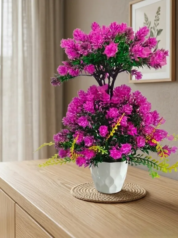 Plastic_Decor_Pink_Floral_Arrangement_Artificial_Plant_With_Pot