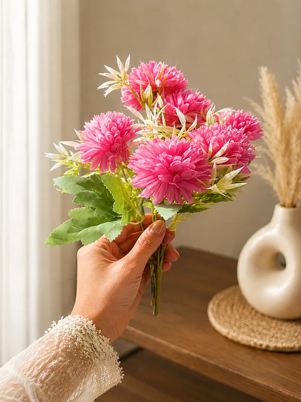 Plastic_Decor_Pink_Floral_Arrangement_Artificial_Plant_With_Pack_Of_2