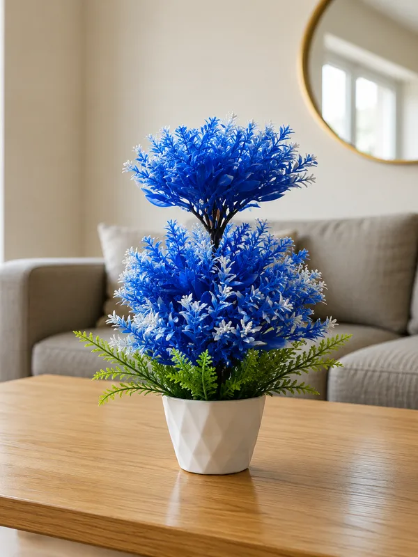 Plastic_Decor_Blue_Miniature_Bonsai_Artificial_Plant