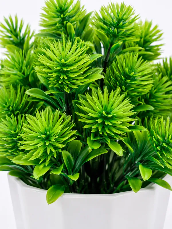 Plastic_Decor_Green_White_Topiary_Potted_Artificial_Plant