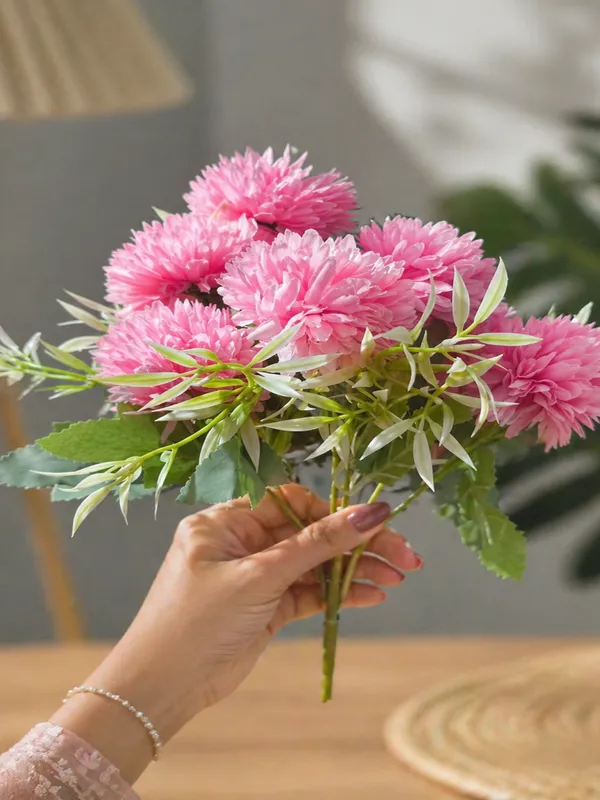 Plastic_Decor_Pink_Chrysanthemum_Artificial_Flower_Bouquet_Pack_Of_2