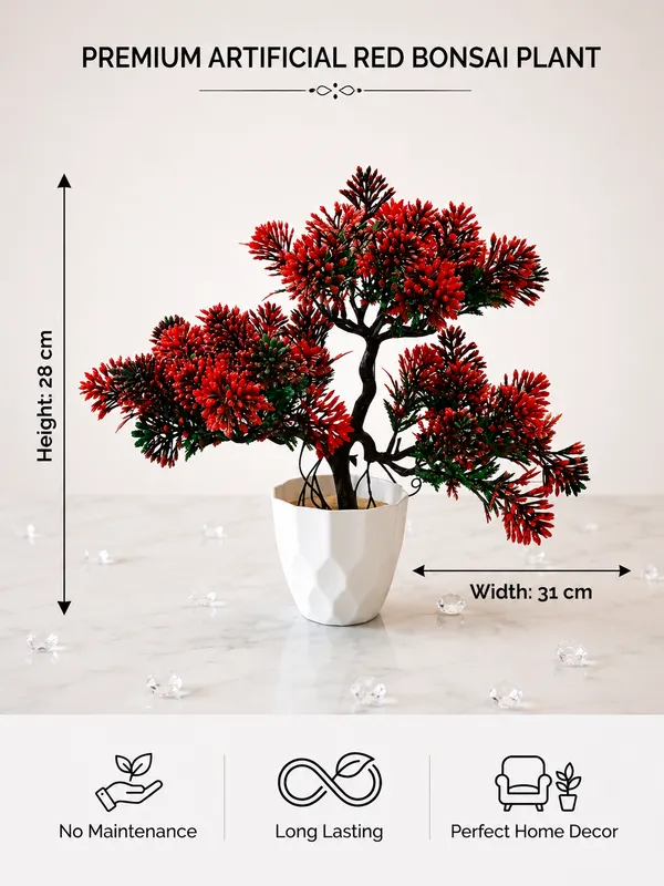 Plastic_Decor_Red_Green_Bonsai_Artificial_Plant_With_Pot_Pack_Of_2