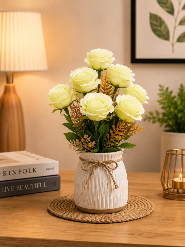 Plastic_Decor_White_Rose_Floral_Artificial_Plant_Pack_Of_2