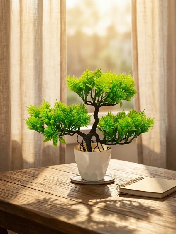 Plastic_Decor_Green_Evergreen_Bonsai_Artificial_Plant_With_Pot_Pack_Of_2
