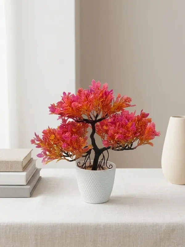 Plastic_Decor_Orange_Bonsai_Artificial_Plant_With_Pot_Pack_Of_2