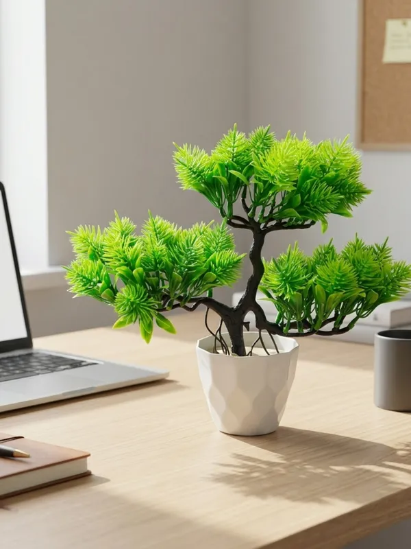 Plastic_Decor_Green_Evergreen_Bonsai_Artificial_Plant_With_Pot_Pack_Of_2