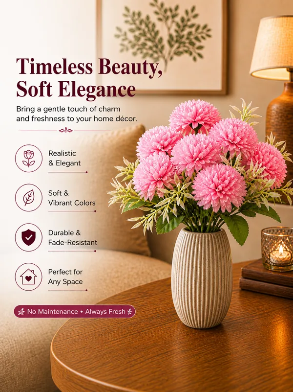Plastic_Decor_Pink_Floral_Arrangement_Artificial_Plant_With_Pack_Of_2