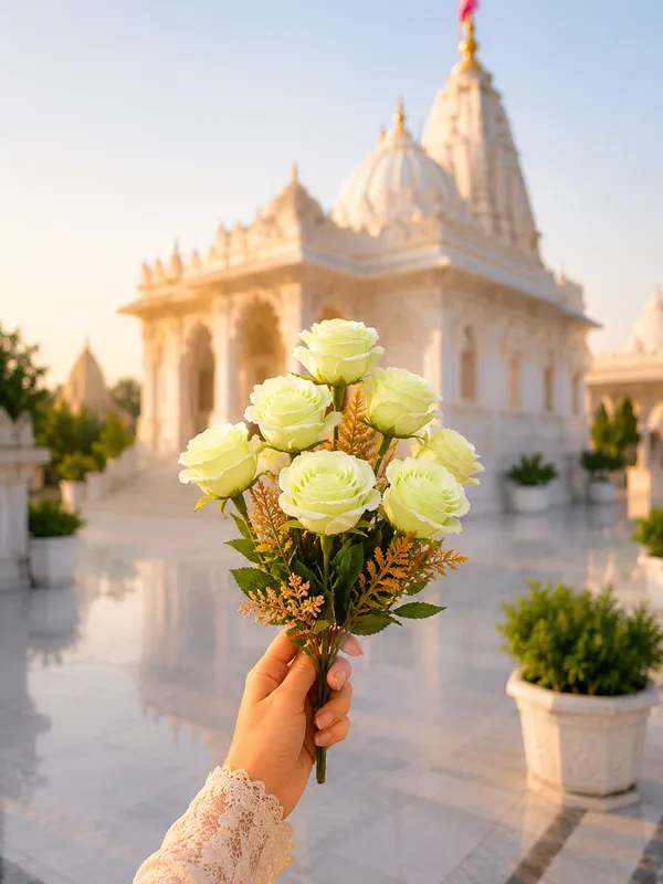 Plastic_Decor_White_Rose_Floral_Artificial_Plant_Pack_Of_2