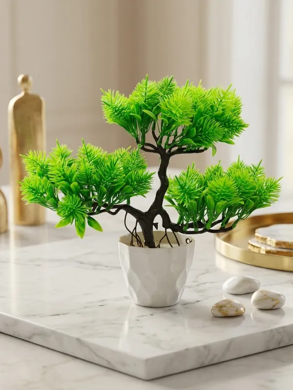 Plastic_Decor_Green_Evergreen_Bonsai_Artificial_Plant_With_Pot_Pack_Of_2
