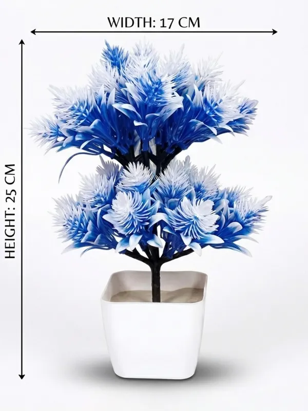 Plastic_Decor_Blue_White_Floral_Arrangement_Artificial_Plant_With_Pot_Pack_Of_2