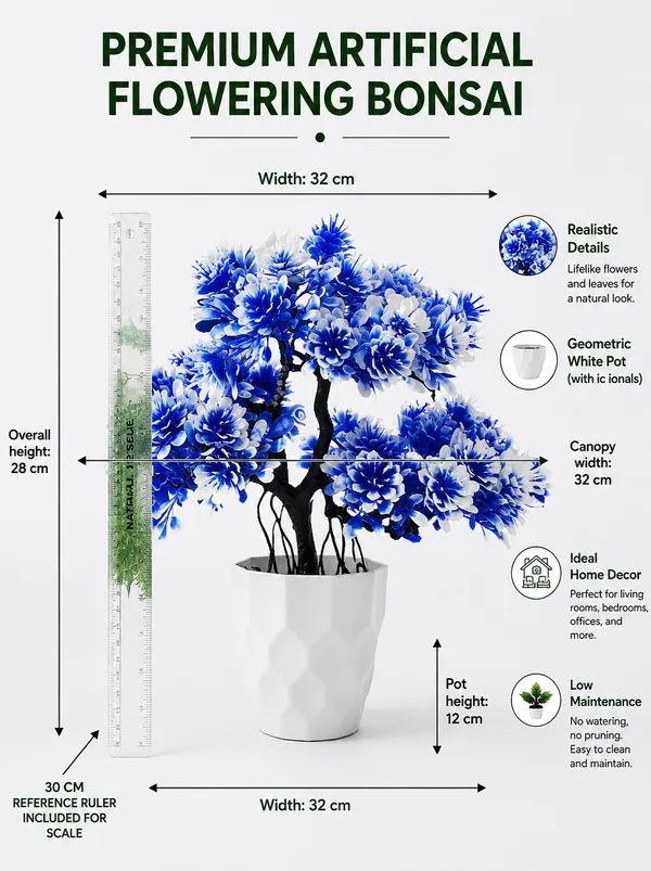 Plastic_Decor_Blue_White_Floral_Potted_Artificial_Plant_Pack_Of_2
