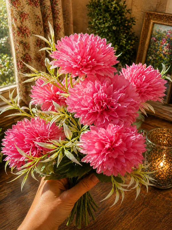 Plastic_Decor_Pink_Chrysanthemum_Artificial_Flower_Bouquet_Pack_Of_2