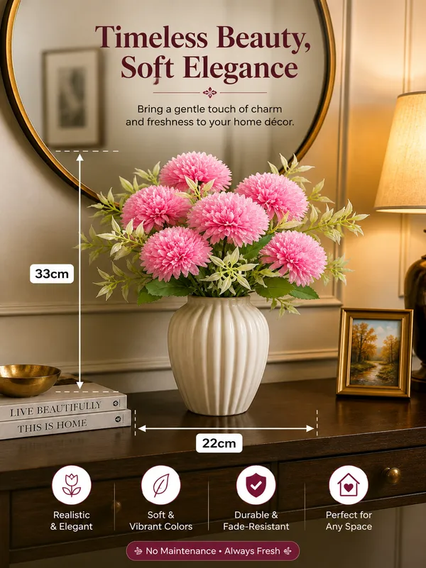 Plastic_Decor_Pink_Floral_Arrangement_Artificial_Plant_With_Pack_Of_2