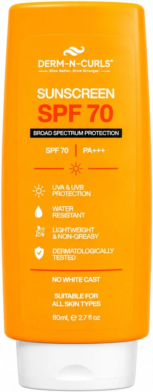 Derm_n_Curls_Sunscreen_-_SPF_70_PA+++_Blue_Light_Protection,_Daily_Sunscreen_with_No_White_Cast_for_All_Skin_Types_(80_ml)