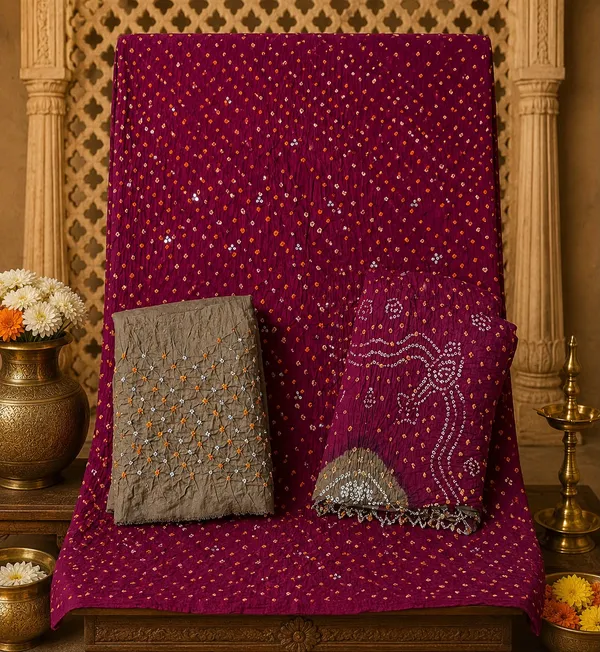 Maroon_Bandhani_Suit_for_Women